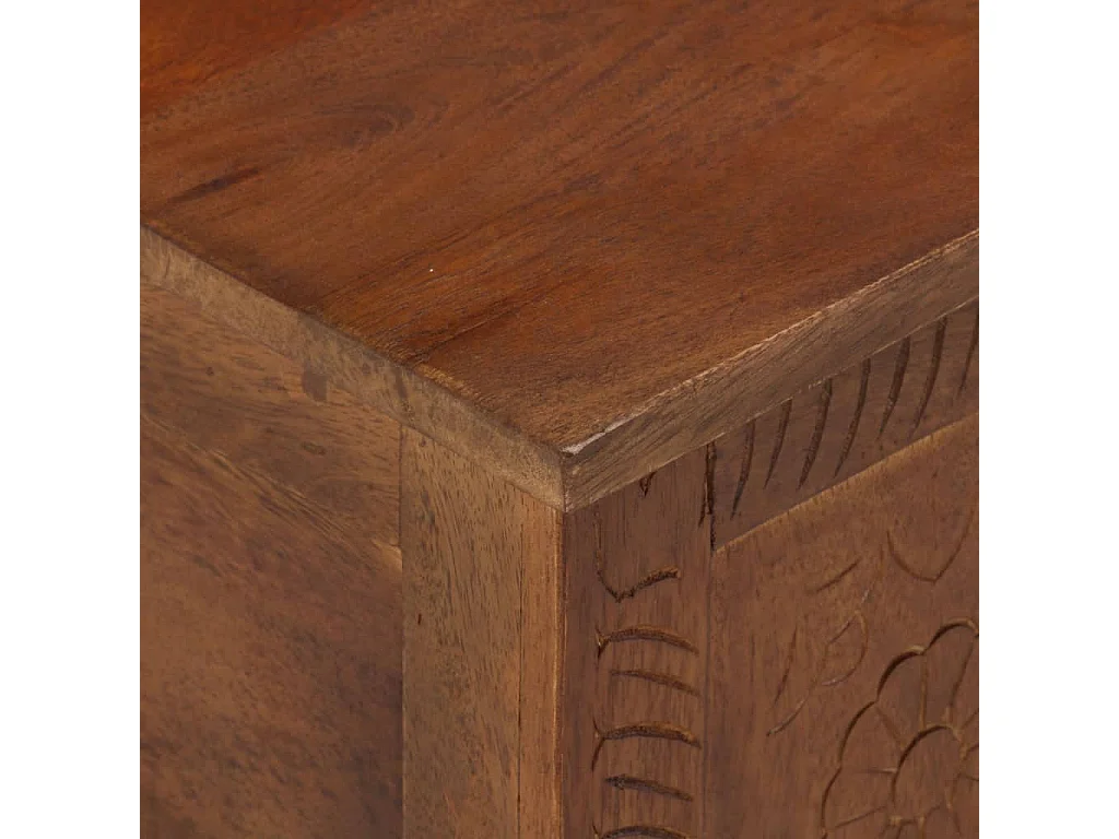 Boîte de rangement 110x30x40 Bois de manguier solide