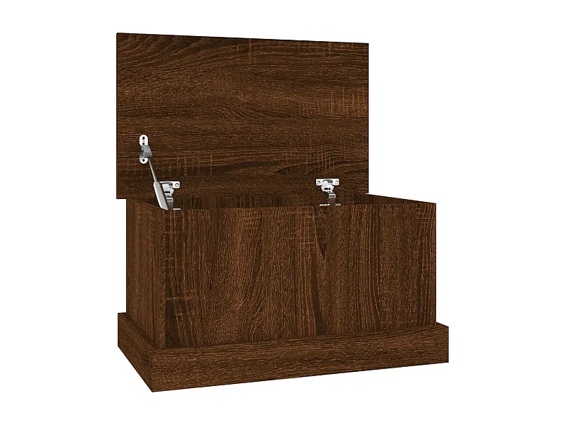Opbergbox 50x30x28 cm bewerkt hout bruin eikenkleur