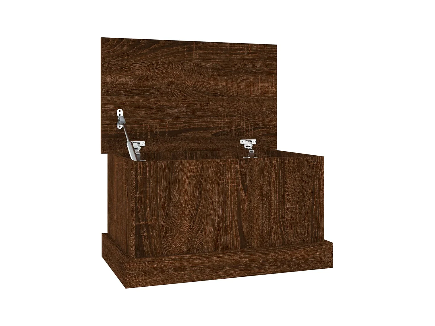 Opbergbox 50x30x28 cm bewerkt hout bruin eikenkleur