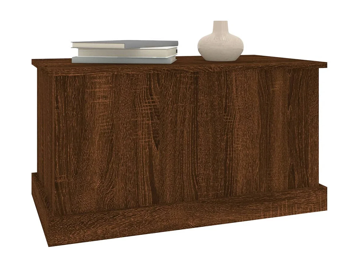 Boîte de rangement chêne marron 70x40x38 bois d'ingénierie