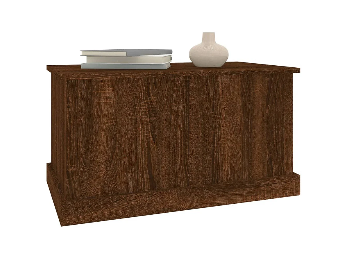 Boîte de rangement chêne marron 70x40x38 bois d'ingénierie