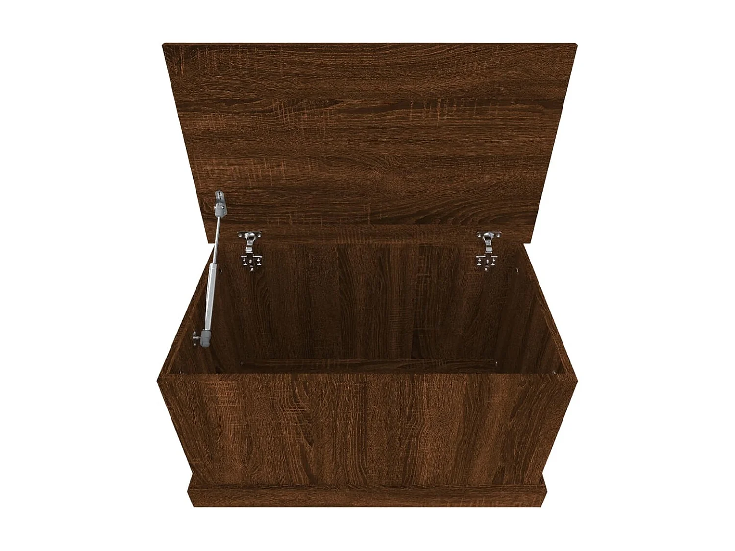 Opbergbox 70x40x38 cm bewerkt hout bruin eikenkleur