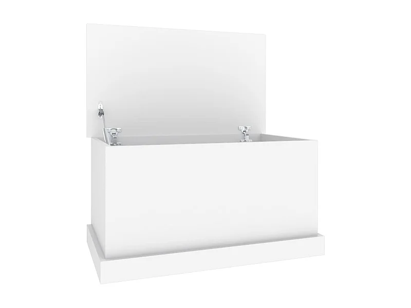 Boîte de rangement blanc 70x40x38 bois d'ingénierie