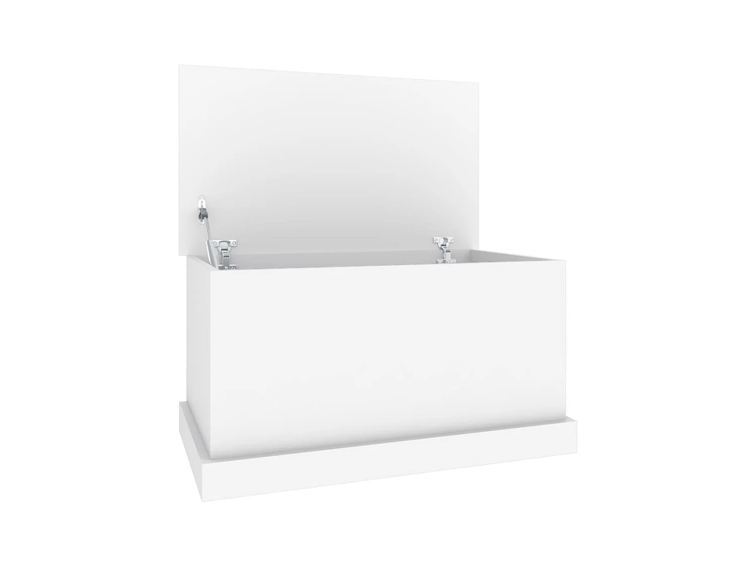 Boîte de rangement blanc 70x40x38 bois d'ingénierie