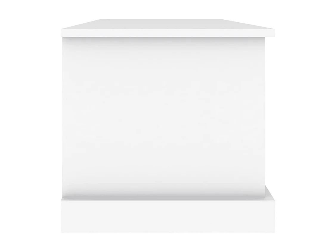 Boîte de rangement blanc 70x40x38 bois d'ingénierie