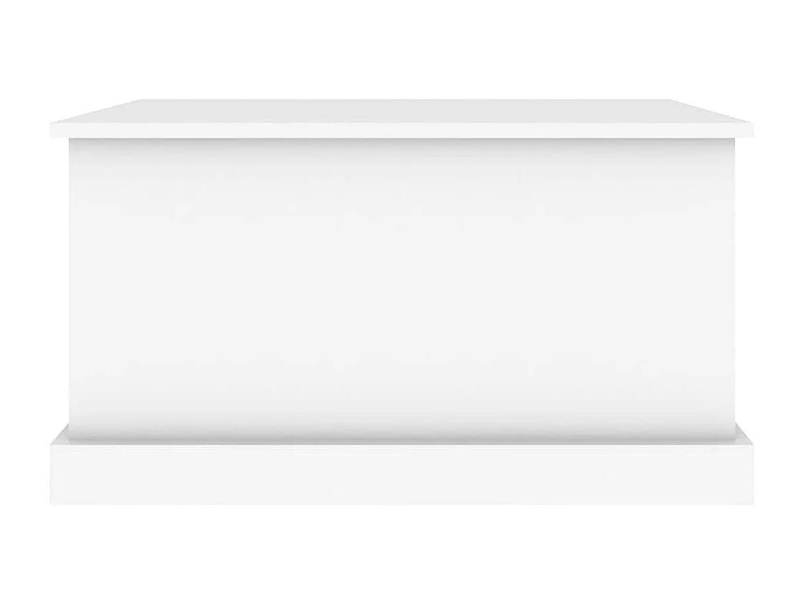 Boîte de rangement blanc 70x40x38 bois d'ingénierie