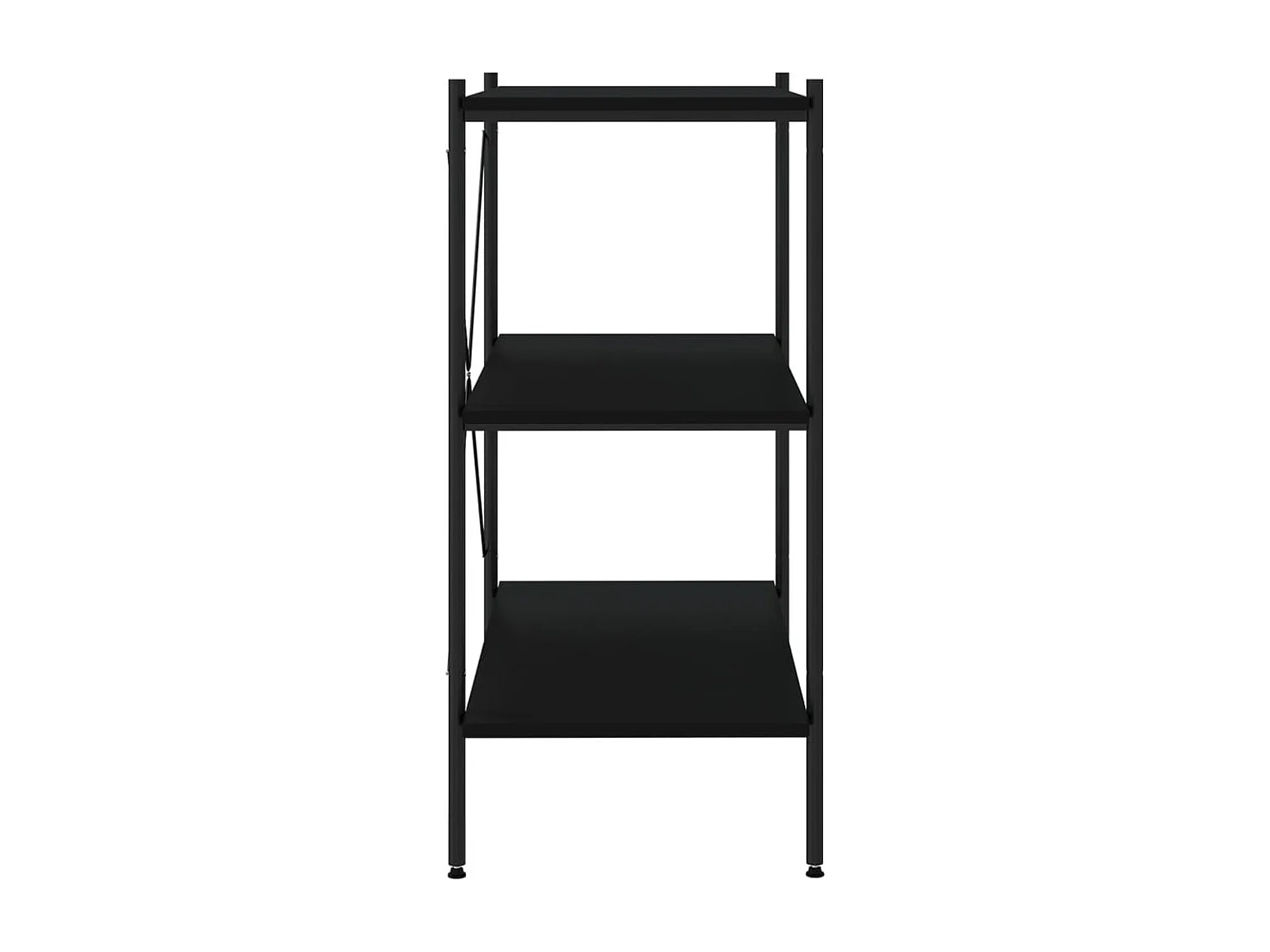 Étagère à 3 niveaux Noir 80x40x92
