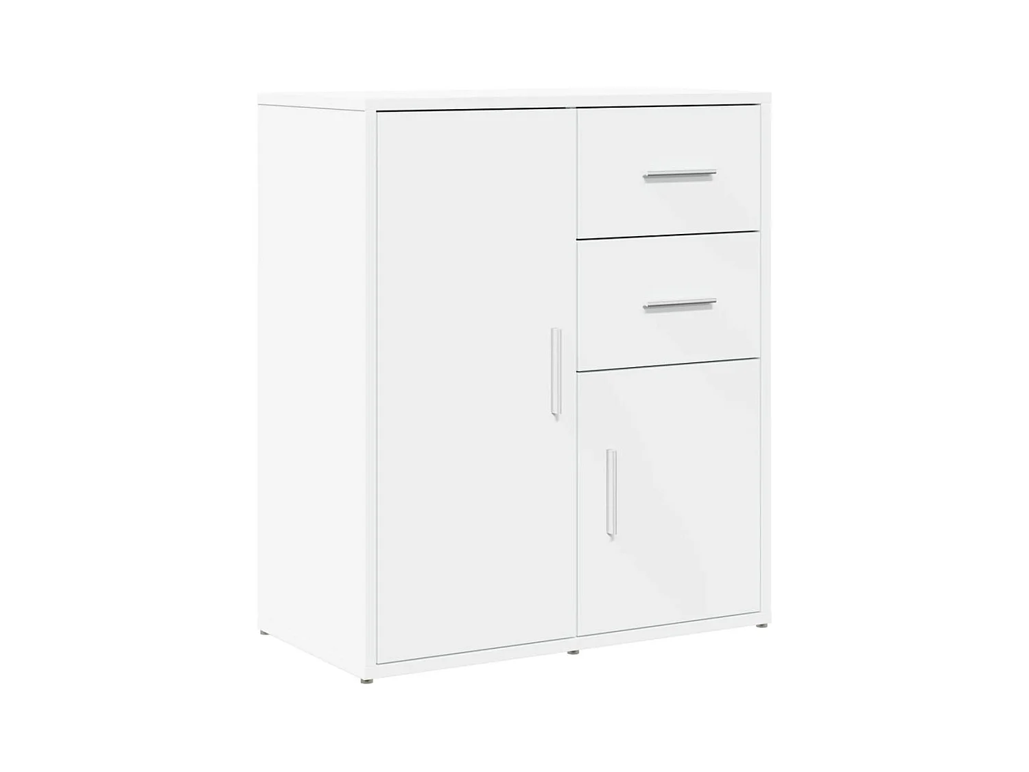 Buffet blanc 60x31x70 bois d'ingénierie