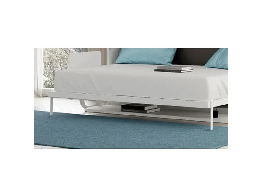 Verticaal opklapbed met bureau STUDANTE-Slapen 90x200cm-Facade Okkernoot