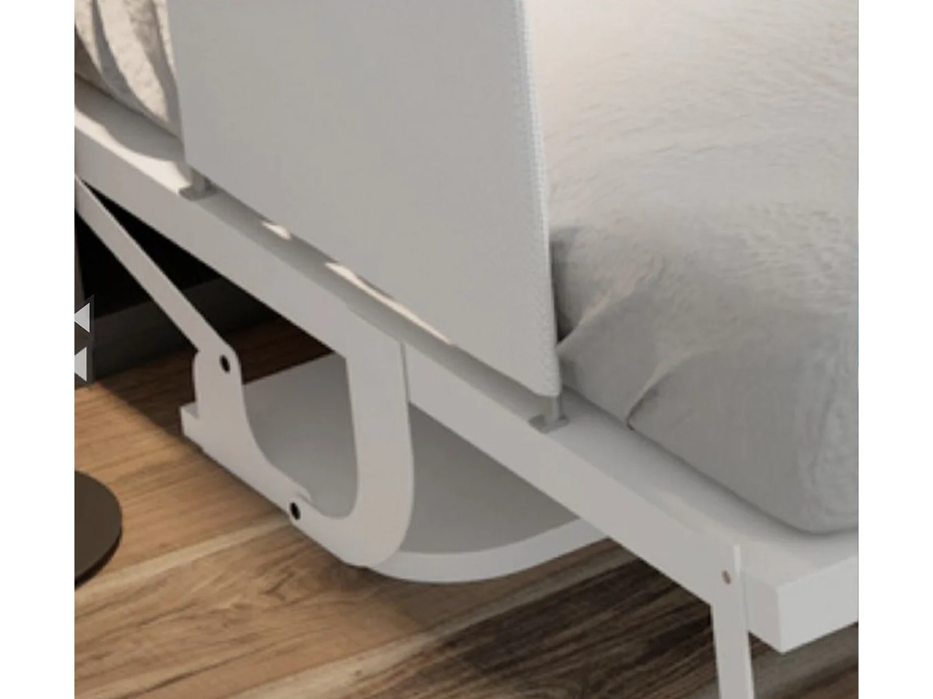 Verticaal opklapbed 90x200 met Studante bureau-Facade Parma