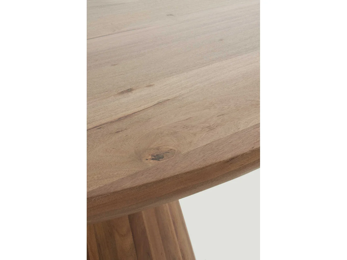 Table en bois massif jambul brun