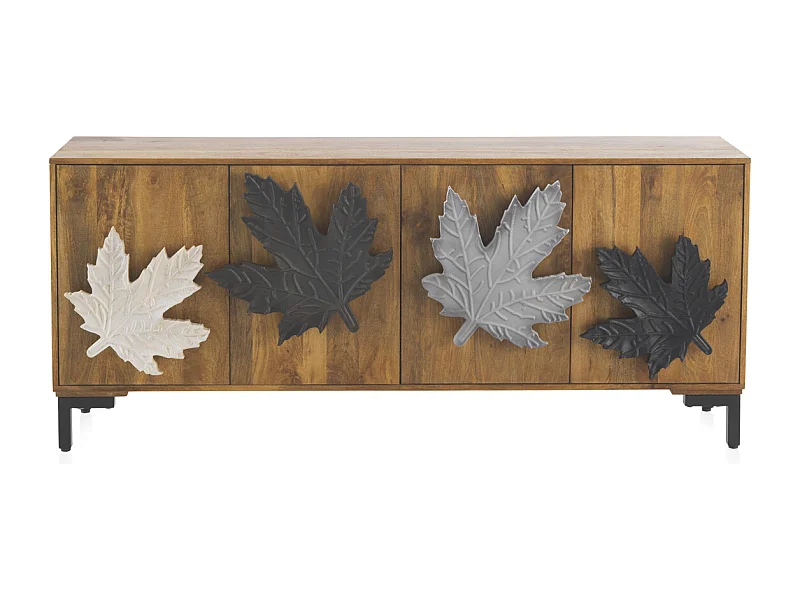 Credenza in legno massello di mango marrone