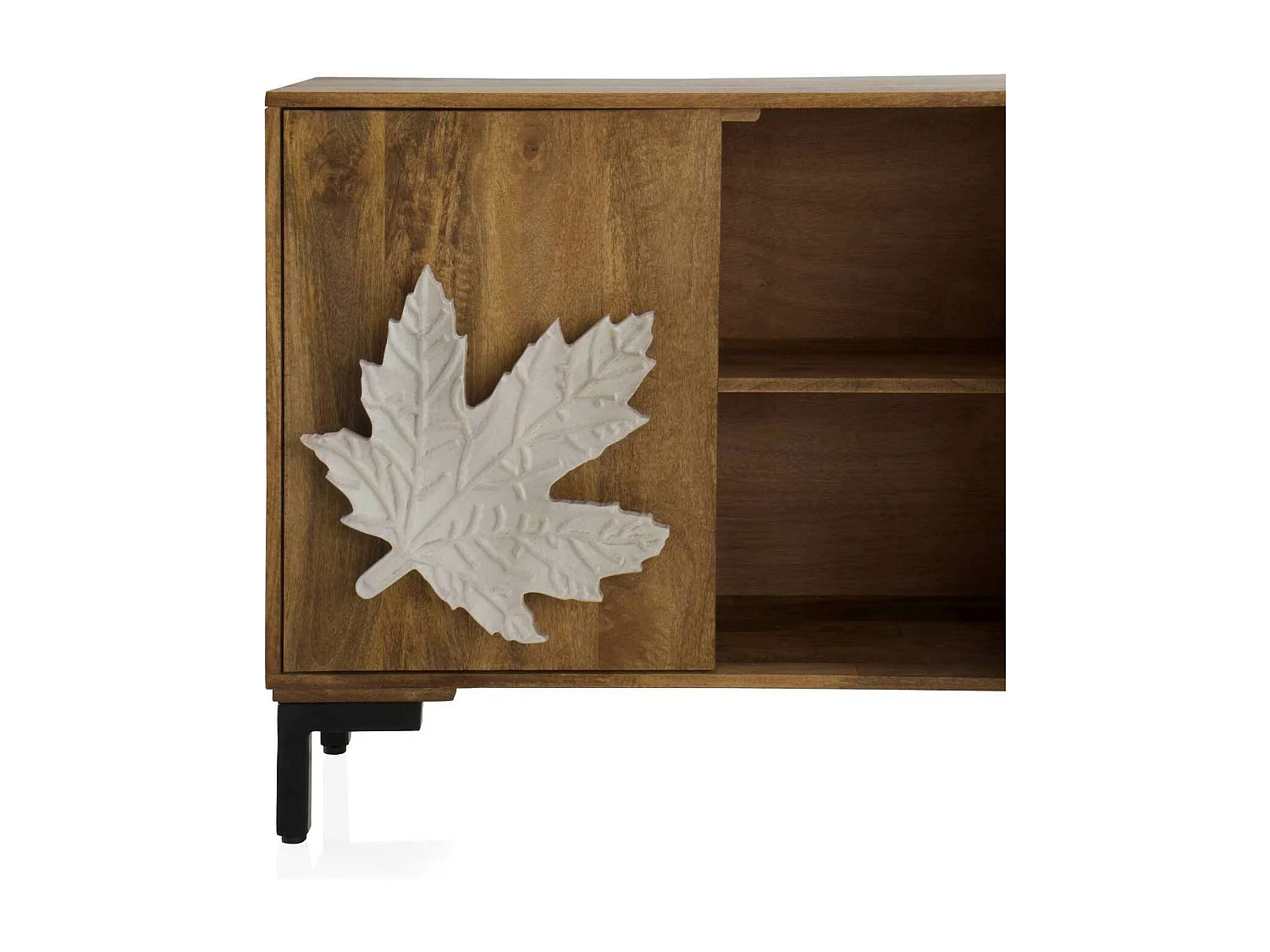 Sideboard aus massivem braunem Mangoholz