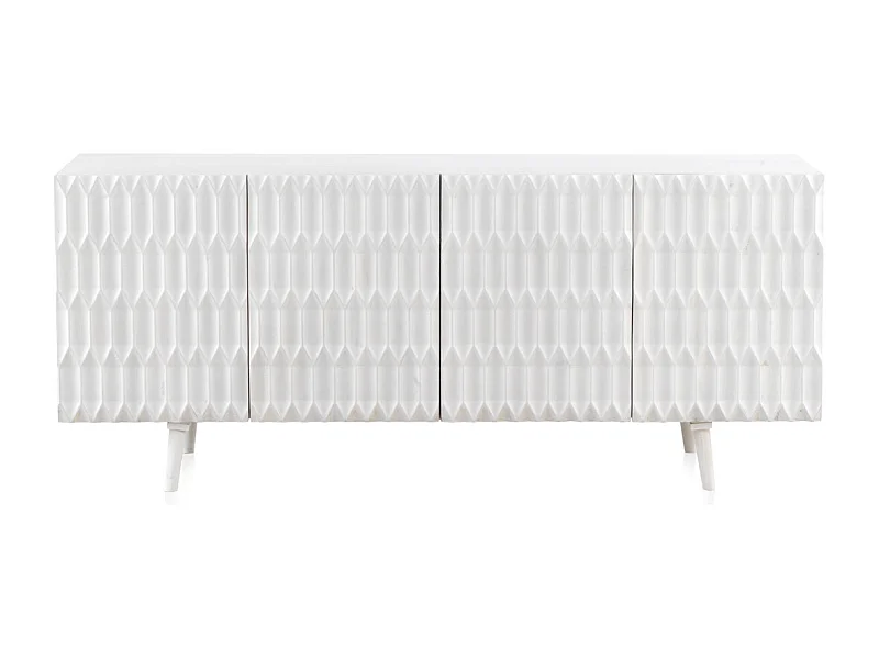 Buffet en bois massif de manguier blanc