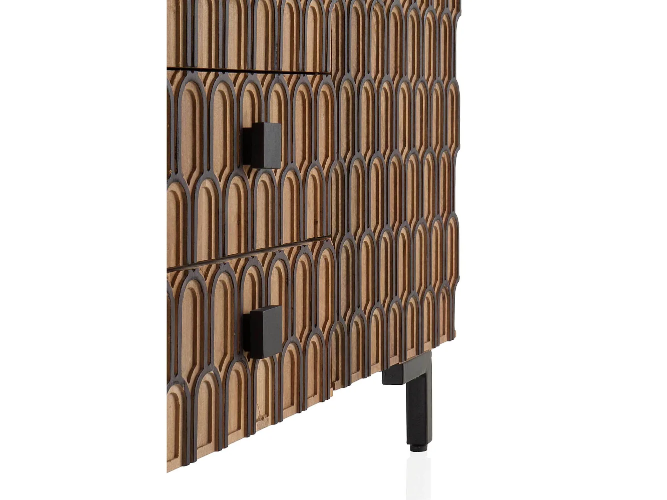 Credenza in legno massello di mango marrone