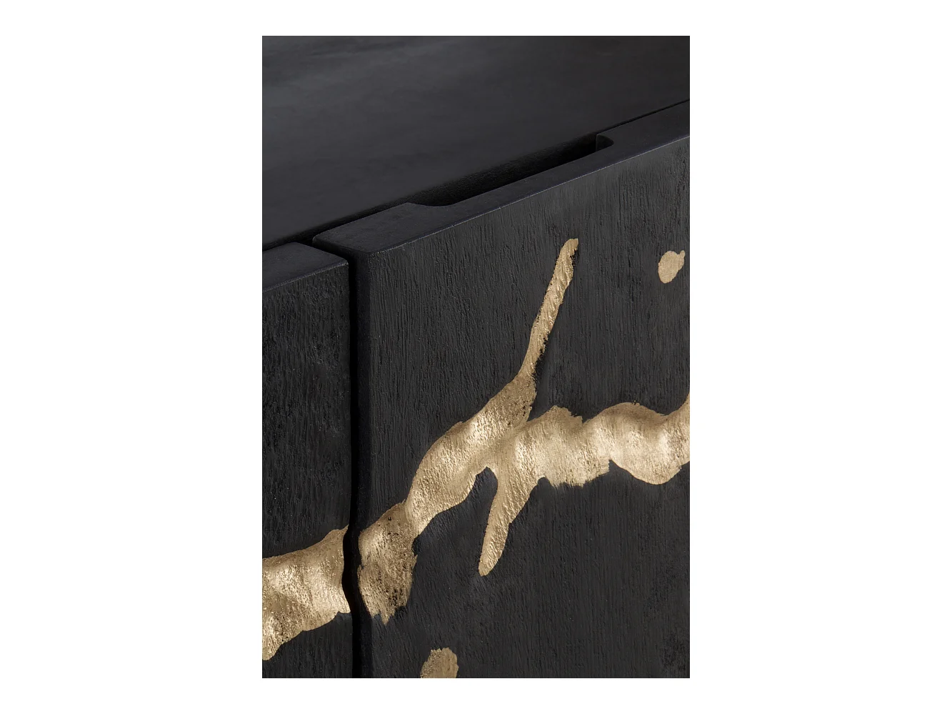 Aparador alto de madera de mango negro