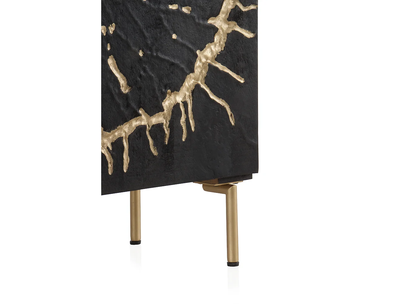 Buffet haut en bois de manguier noir