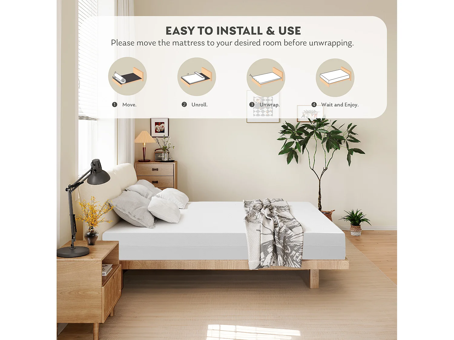 Europe Luxe Matelas 140x190 Mousse Memo - épaisseur 25cm - zones de confort mousse adaptative - Noir