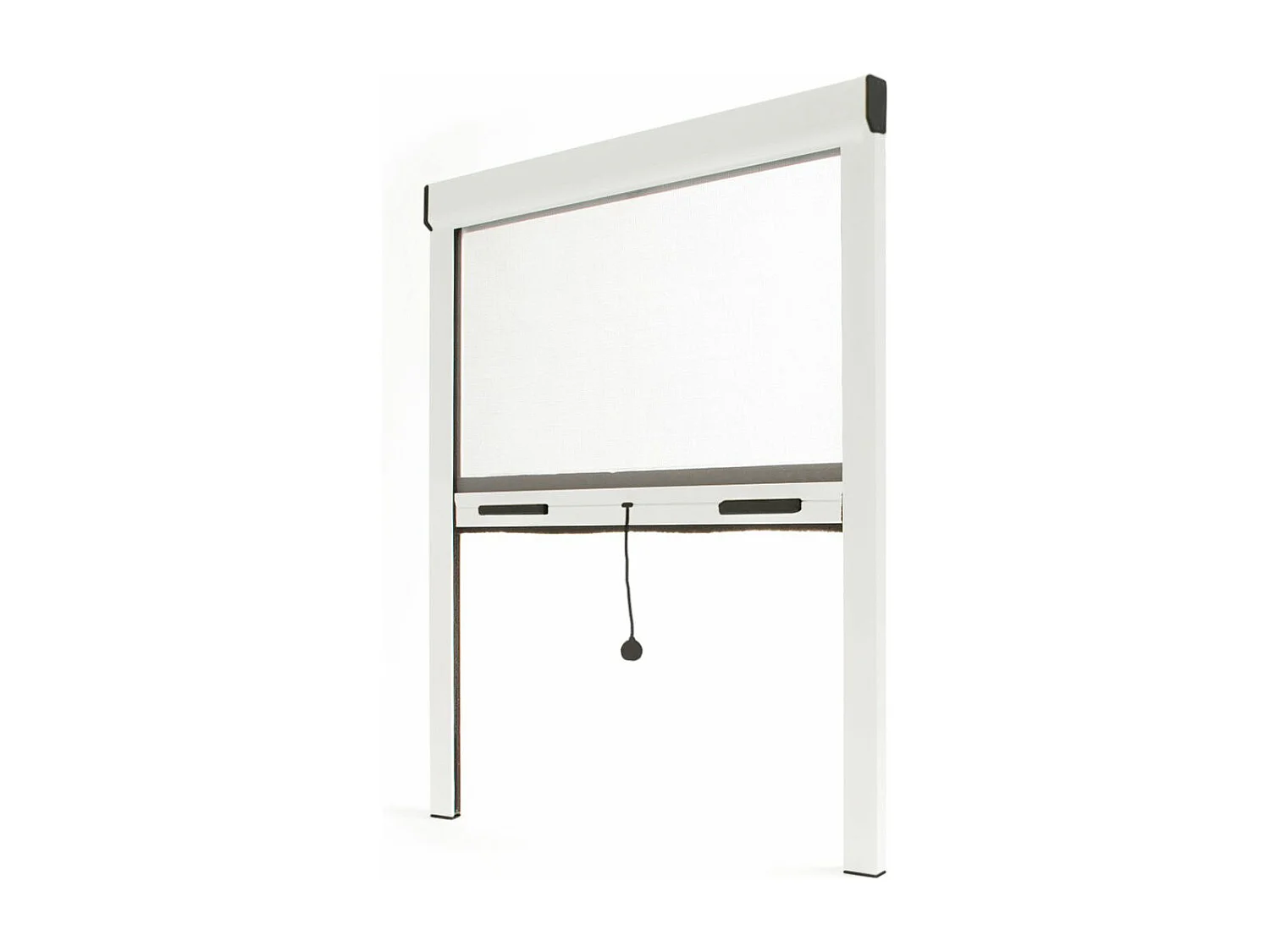 Store moustiquaire Recoupable Alu - L 150 x H230 cm - Blanc - Unitaire