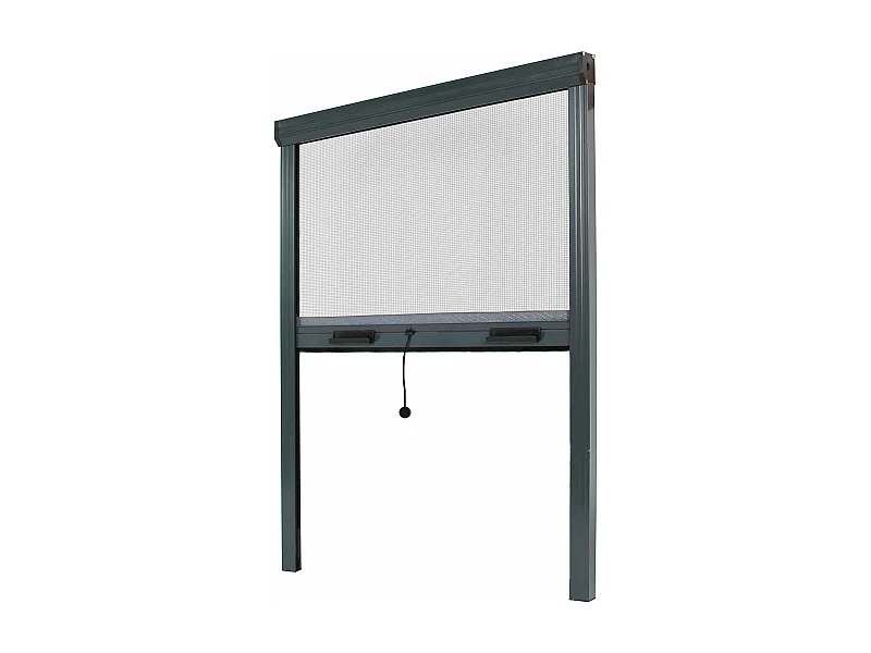 Store moustiquaire Recoupable Alu - L 150 x H 230 cm - Gris - Unitaire