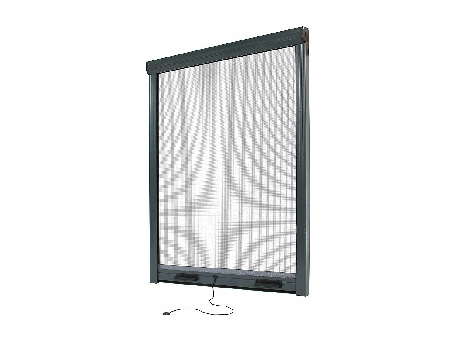 Store moustiquaire Recoupable Alu - L 100 x H 160 cm - Gris - Unitaire