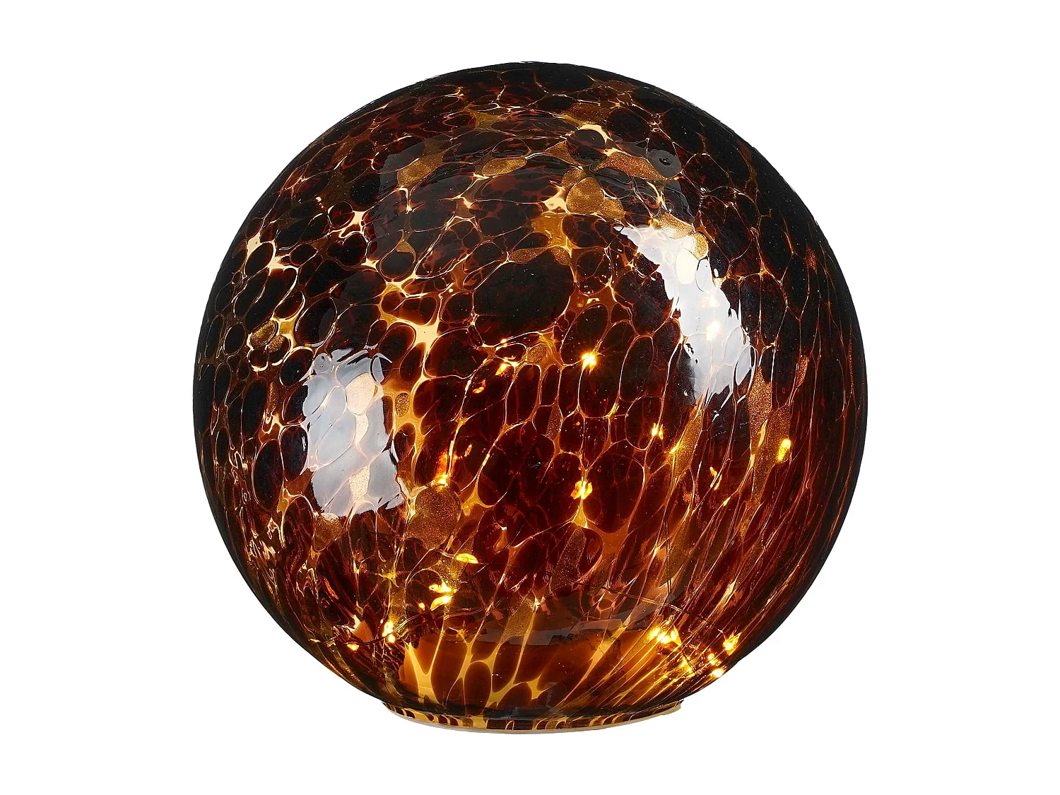 Bollamp van glas - Ø20 - Bruin -