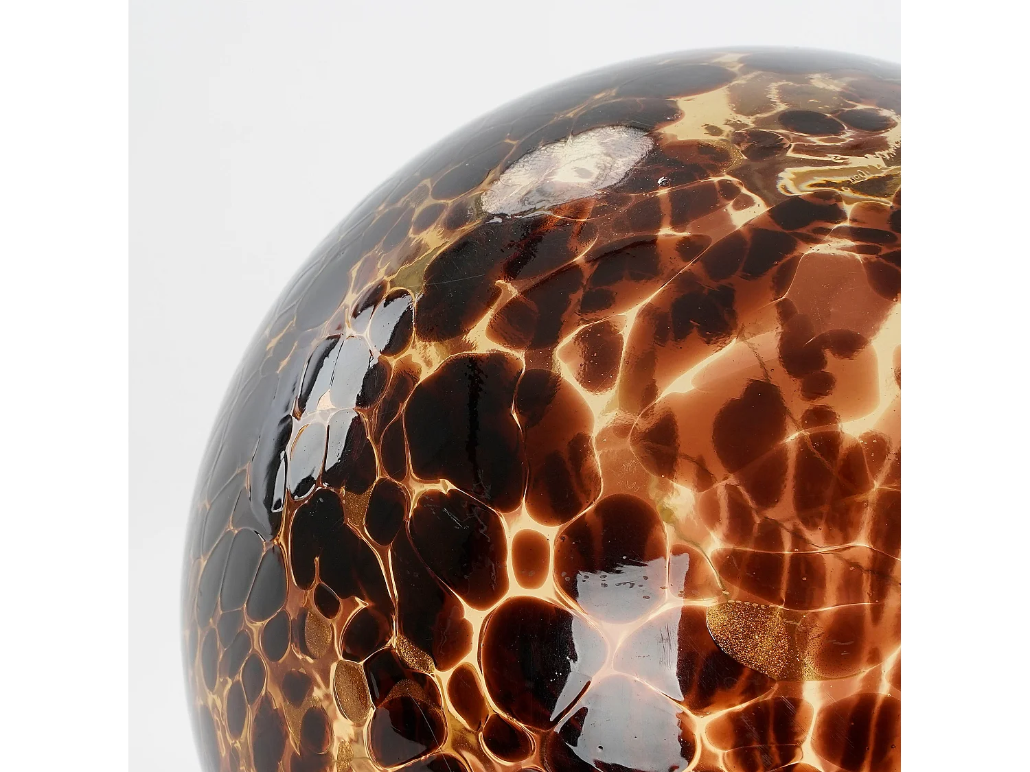 Bollamp van glas - Ø20 - Bruin -