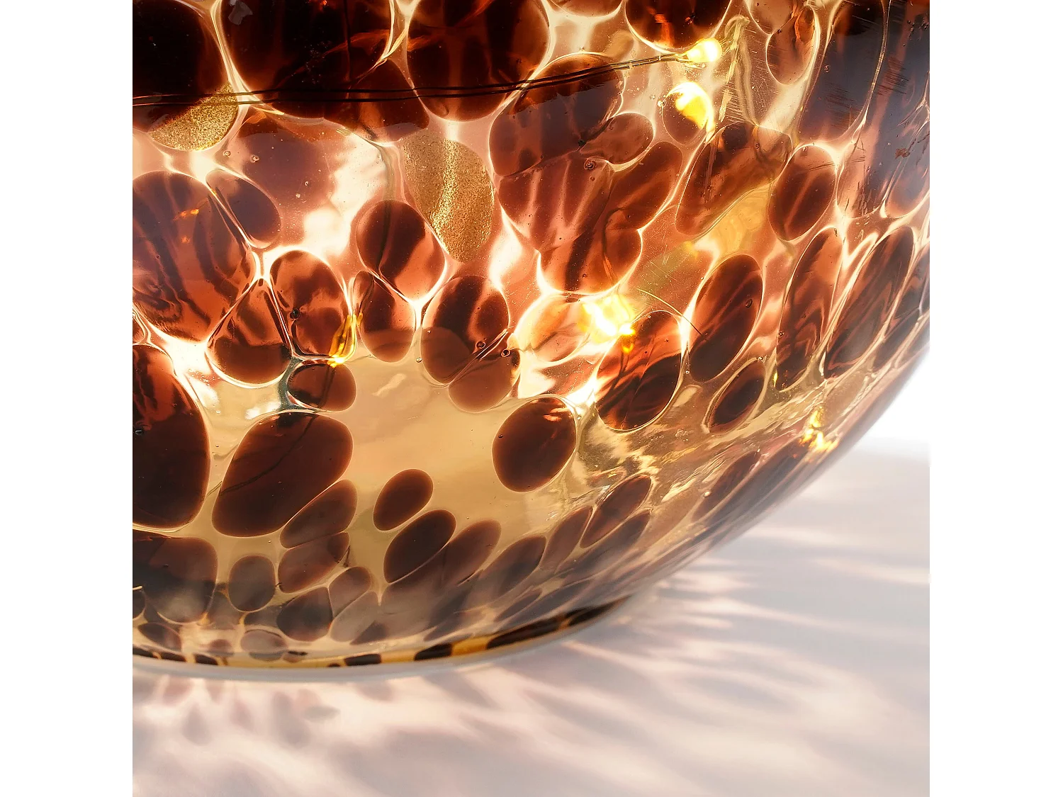 Bollamp van glas - Ø20 - Bruin -