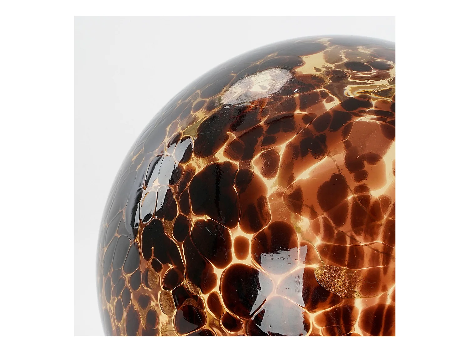 Bollamp van glas - Ø20 - Bruin -