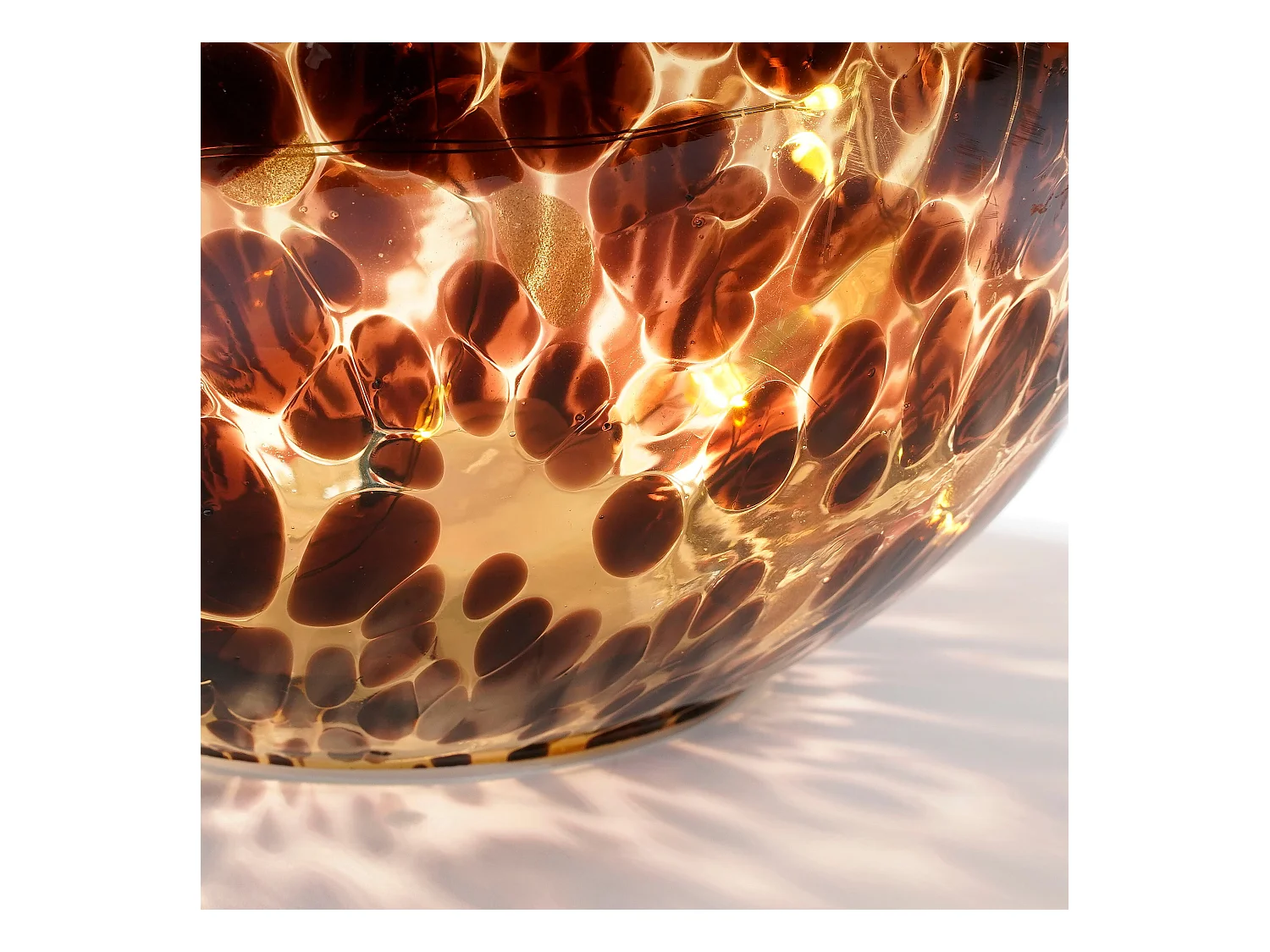 Bollamp van glas - Ø20 - Bruin -
