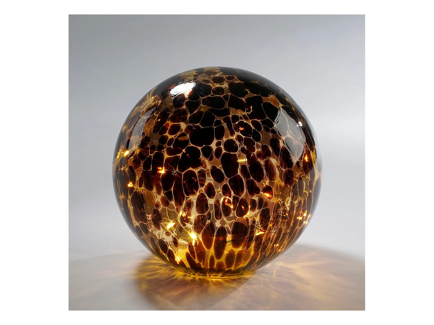 Bollamp van glas - Ø20 - Bruin -