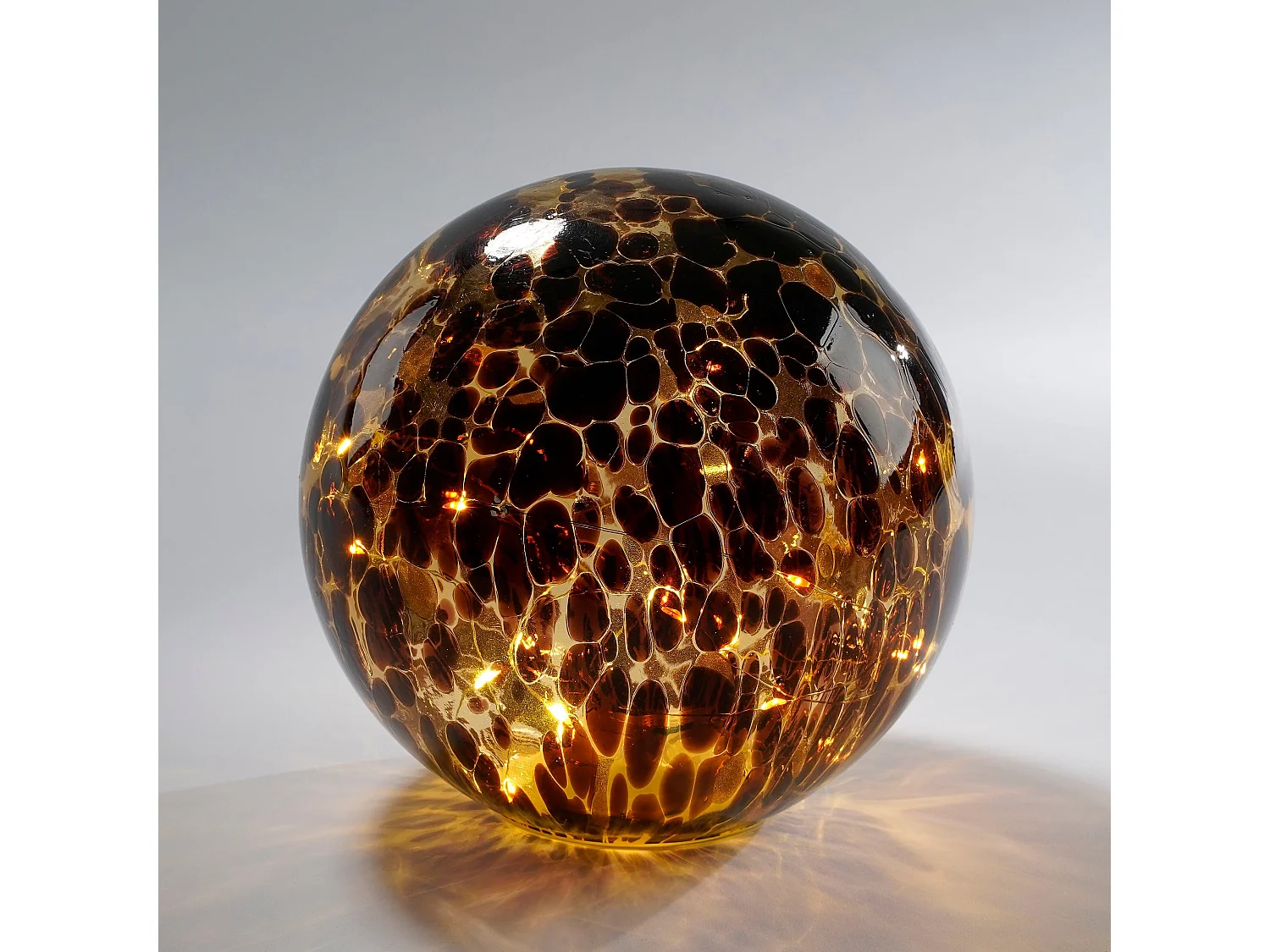 Bollamp van glas - Ø20 - Bruin -