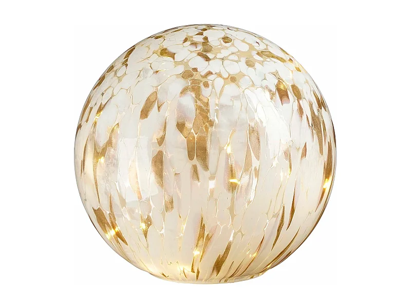 Bollamp van glas - 20 x Ø20 - Wit -