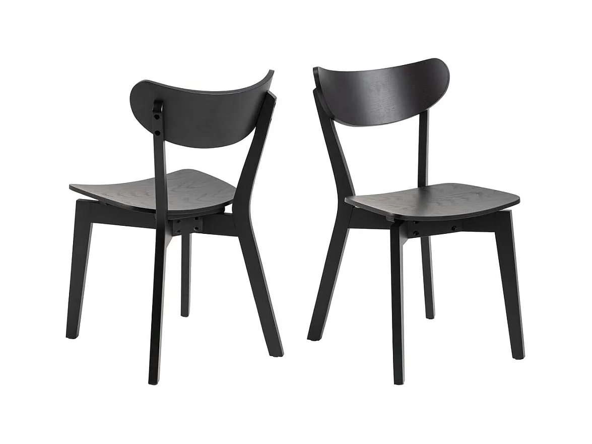Sedia da pranzo Roxby nera.