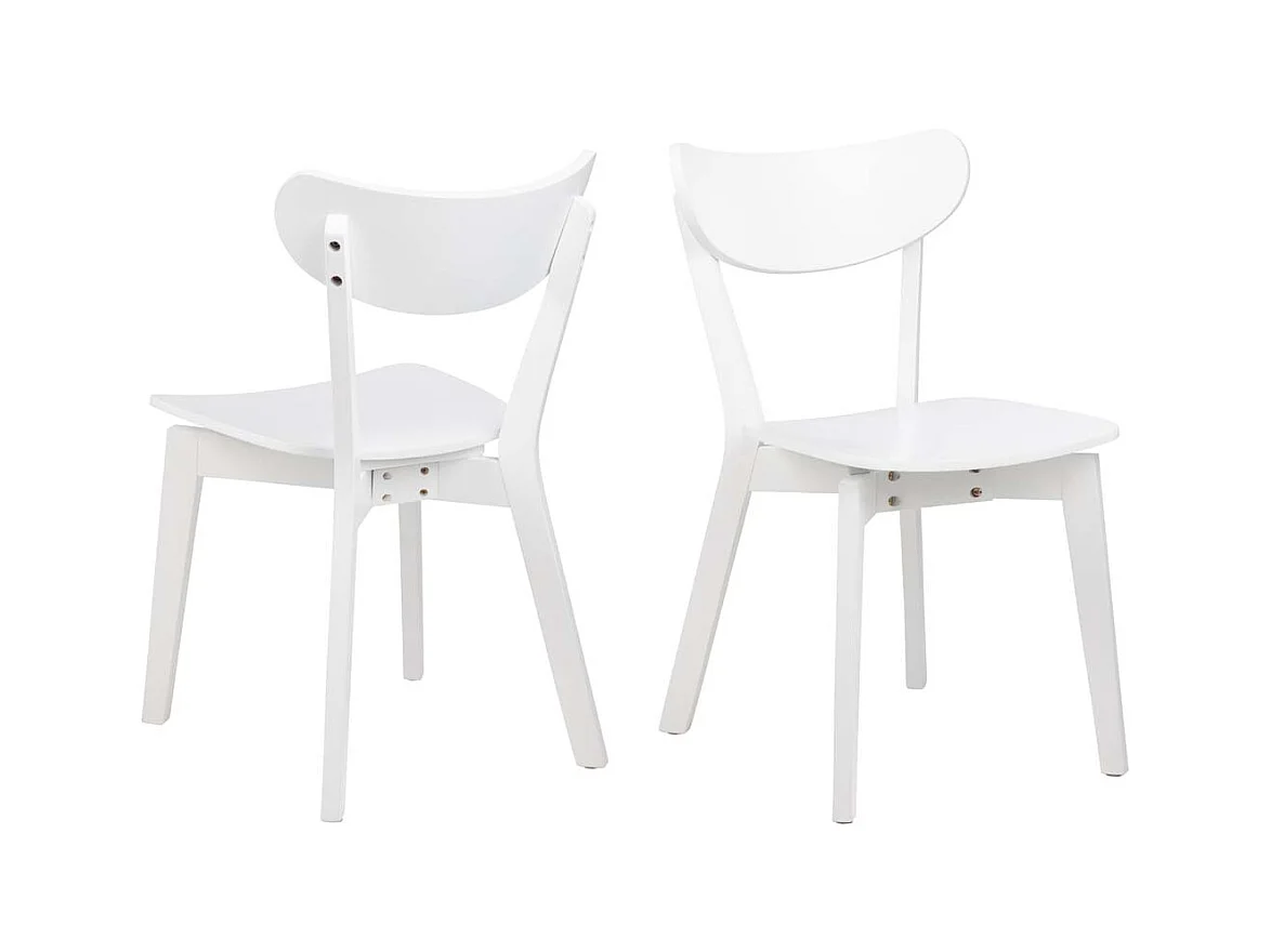 Roxby chaise de salle à manger blanc.