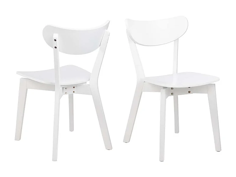 Roxby chaise de salle à manger blanc.