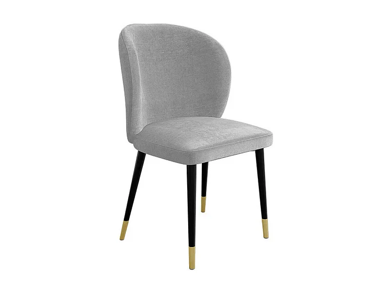 Chaise Jackson 104, 87x50x59cm, Tissu, Métallique