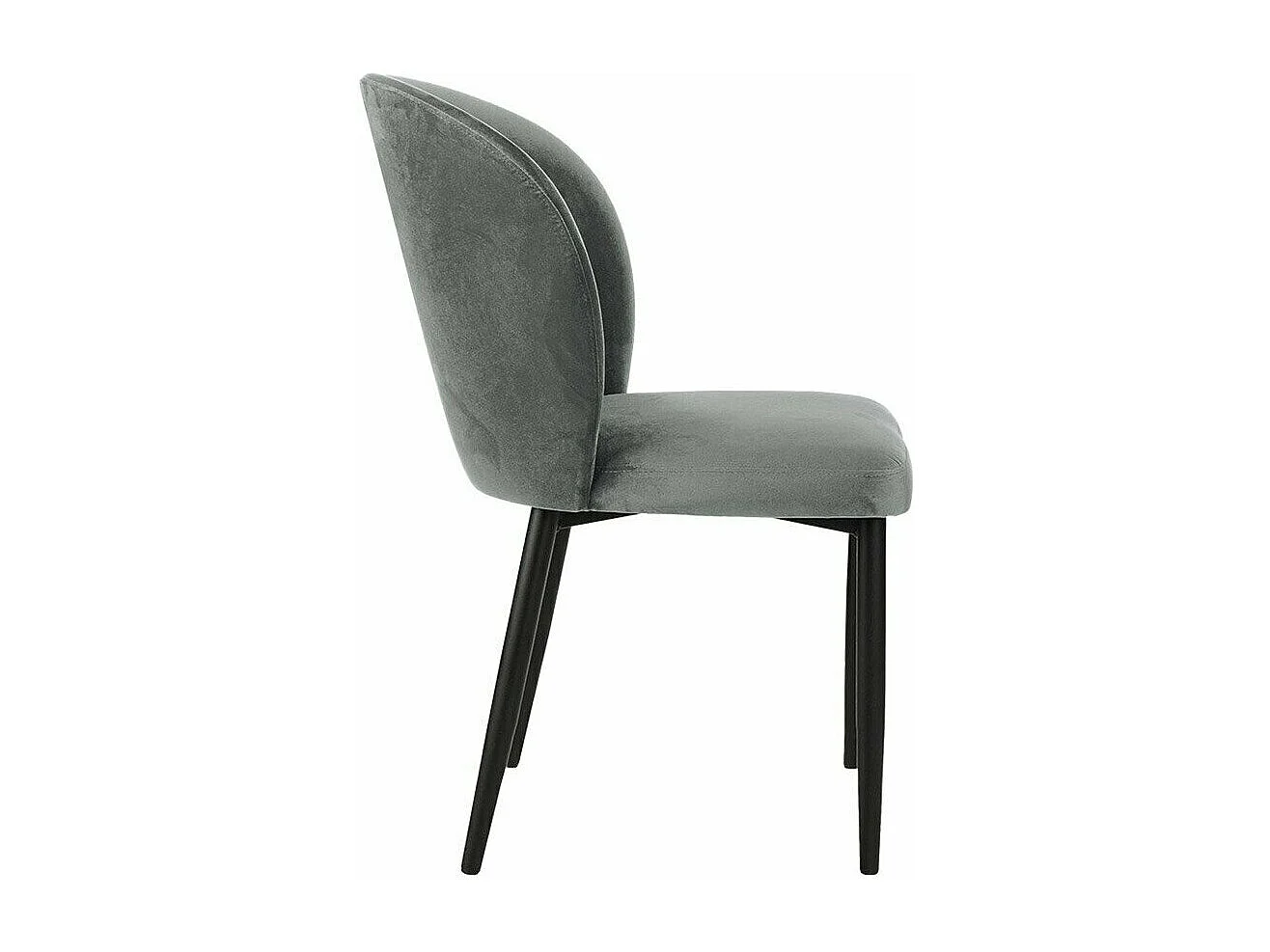 Chaise Jackson 104, 87x50x59cm, Tissu, Métallique