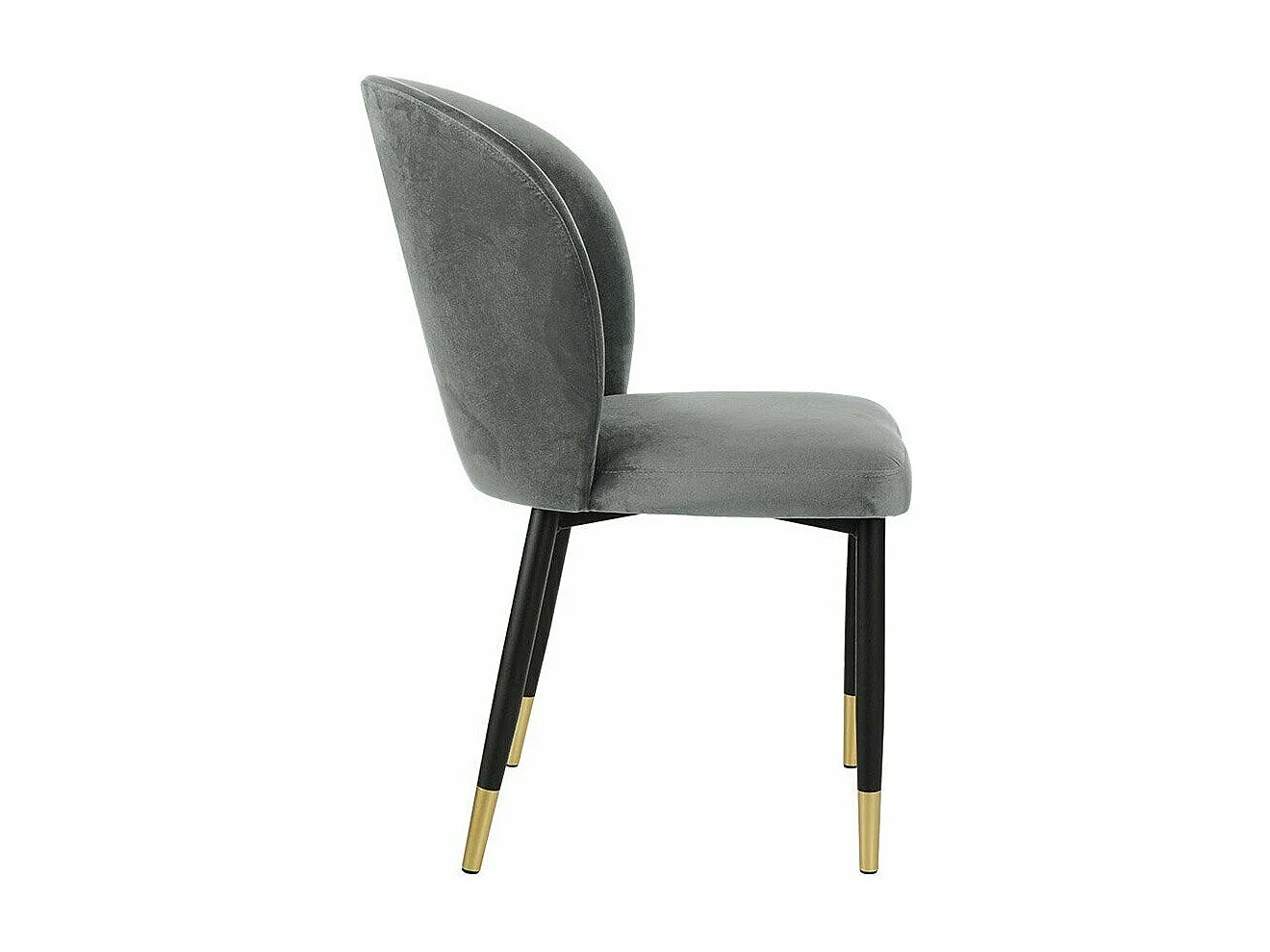 Chaise Jackson 104, 87x50x59cm, Tissu, Métallique