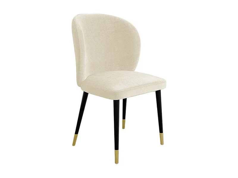 Chaise Jackson 104, 87x50x59cm, Tissu, Métallique