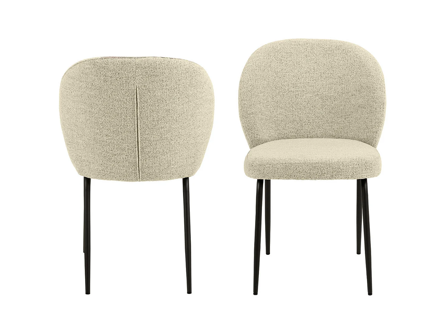 Patricia chaise de salle à manger beige.