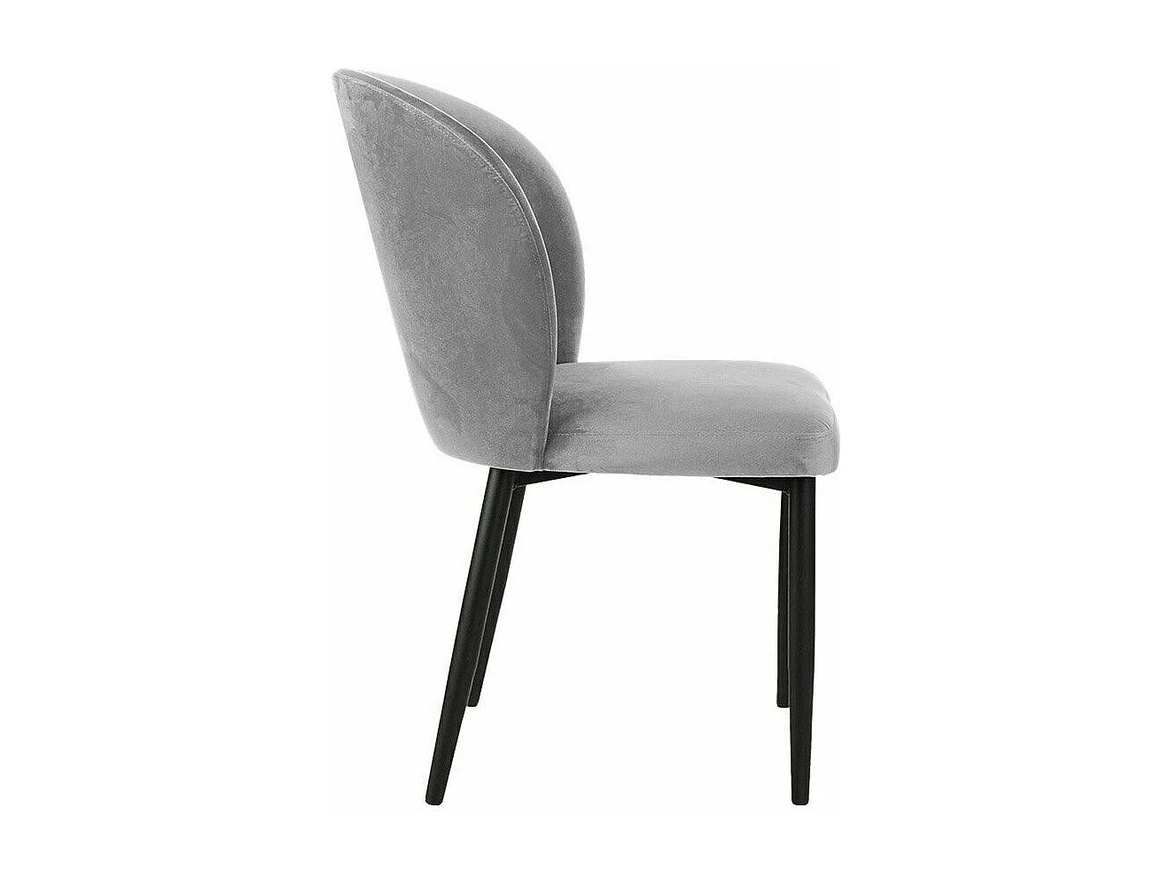 Chaise Jackson 104, 87x50x59cm, Tissu, Métallique