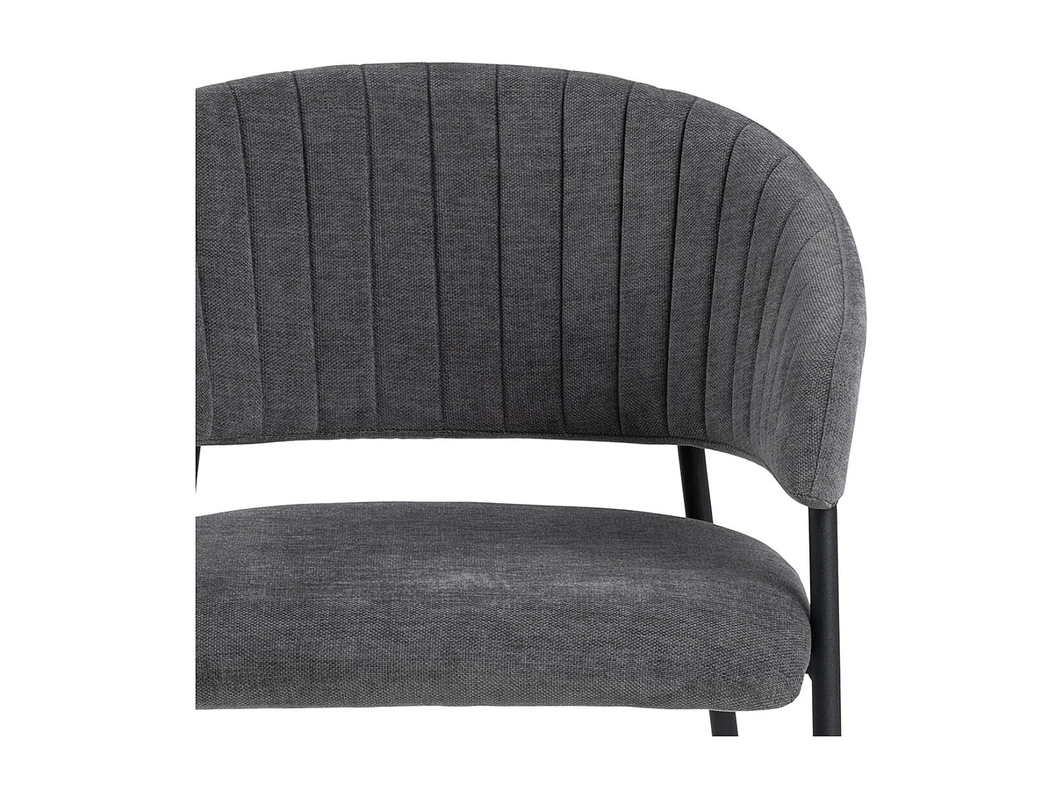 Ann Esszimmerstuhl mit Armlehne grau.