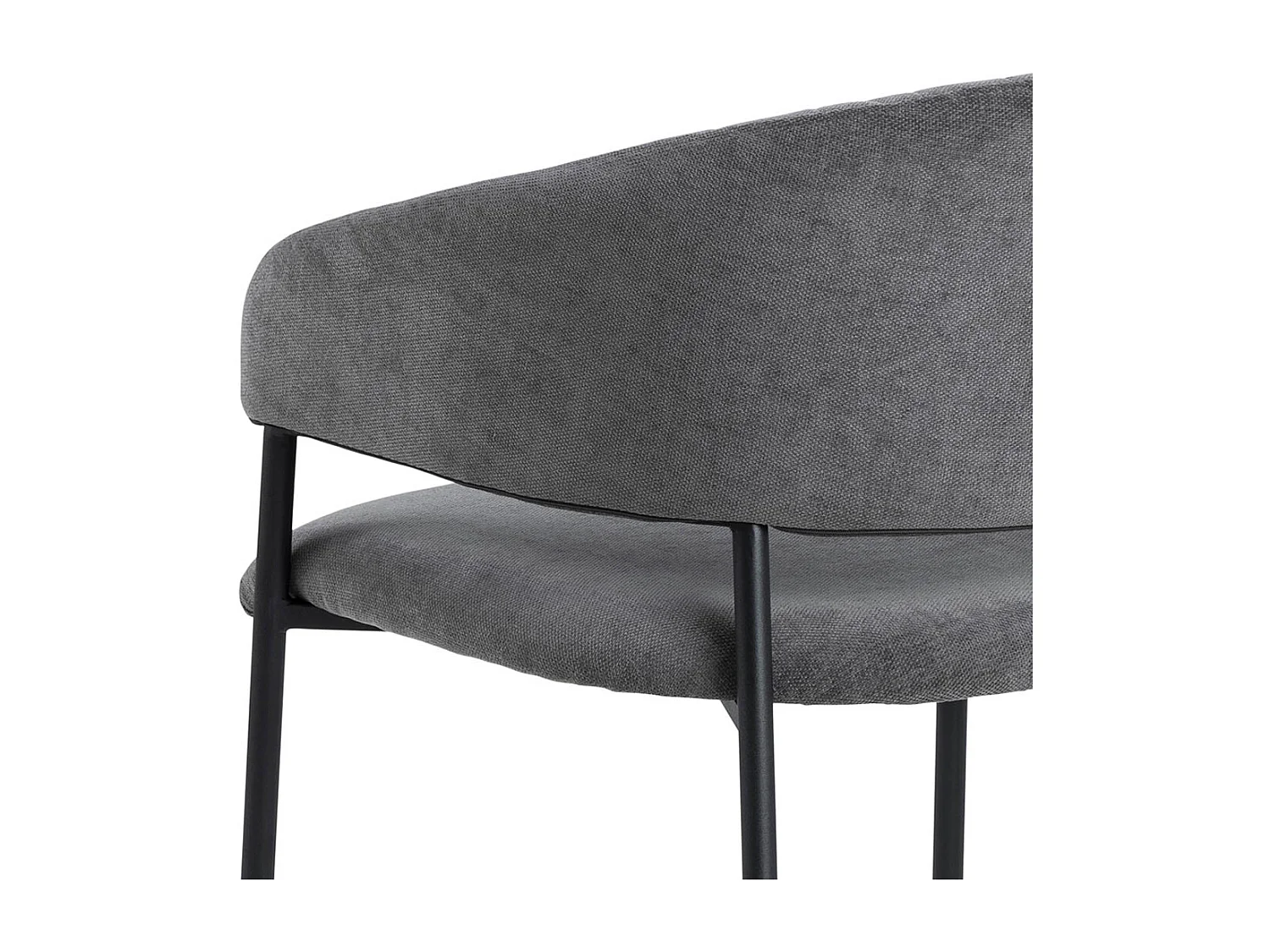 Ann Esszimmerstuhl mit Armlehne grau.