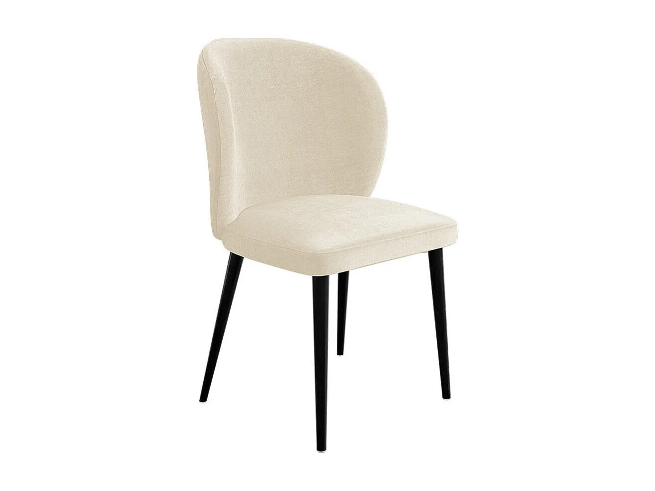 Chaise Jackson 104, 87x50x59cm, Tissu, Métallique