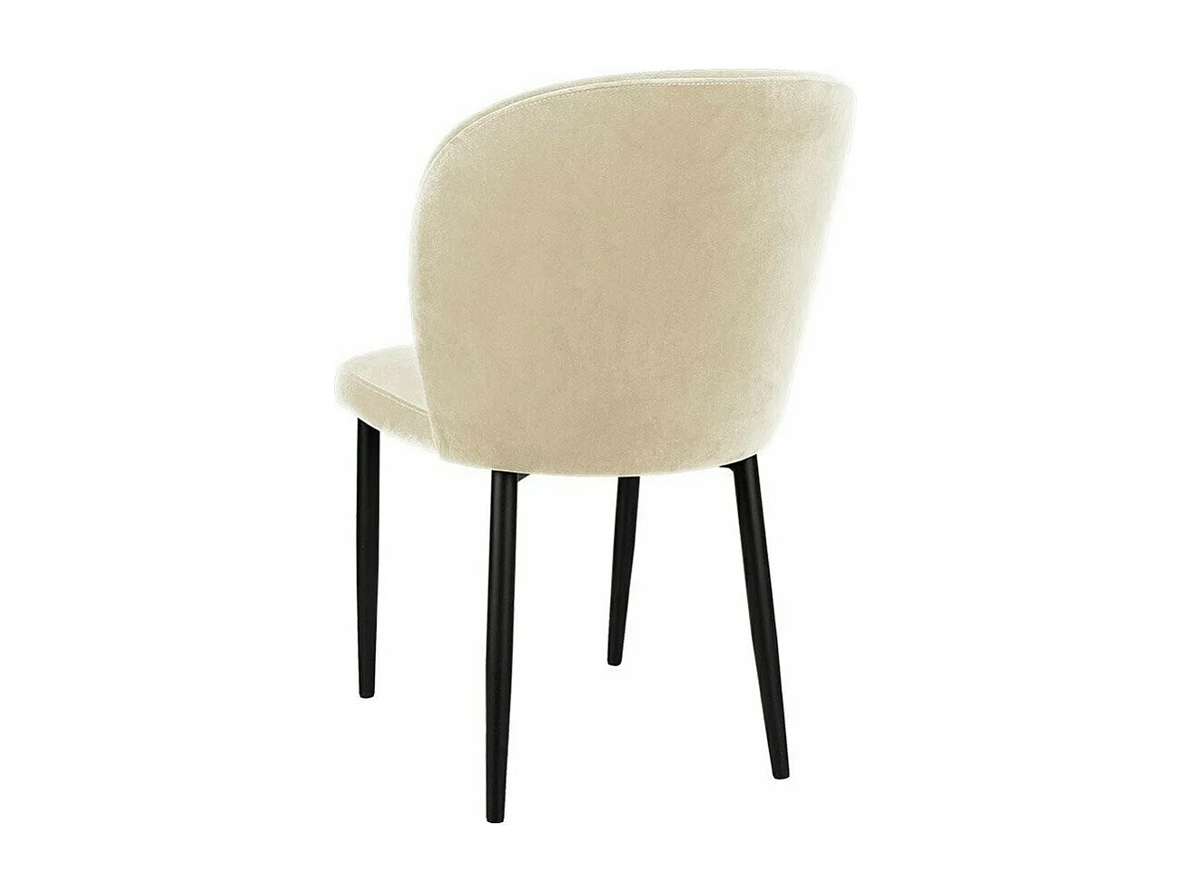 Chaise Jackson 104, 87x50x59cm, Tissu, Métallique