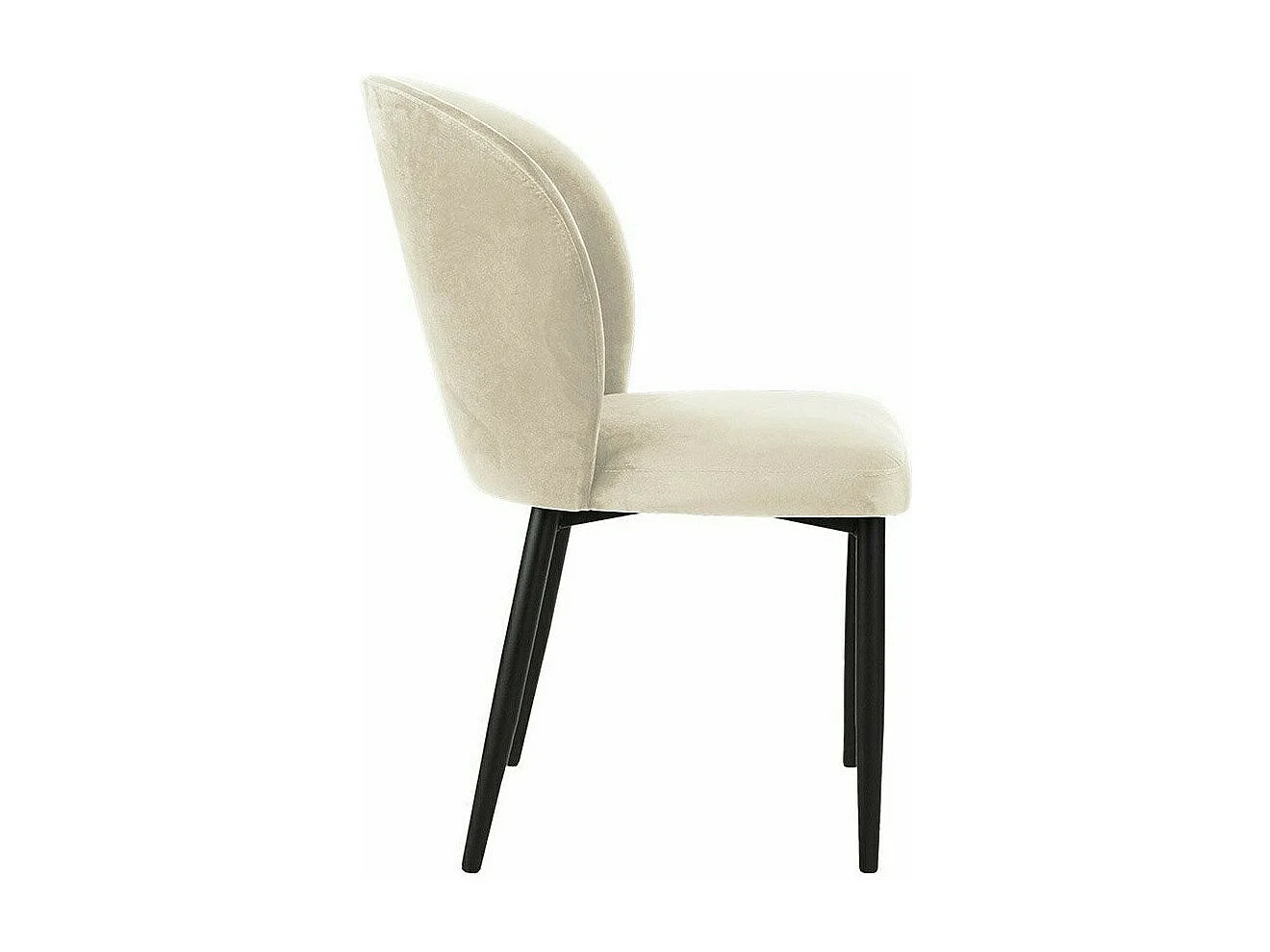 Chaise Jackson 104, 87x50x59cm, Tissu, Métallique