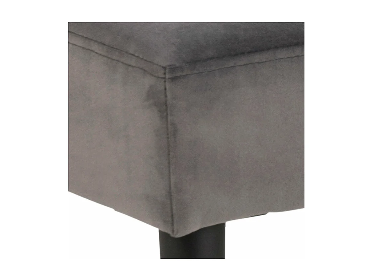 Glory banc velours gris.