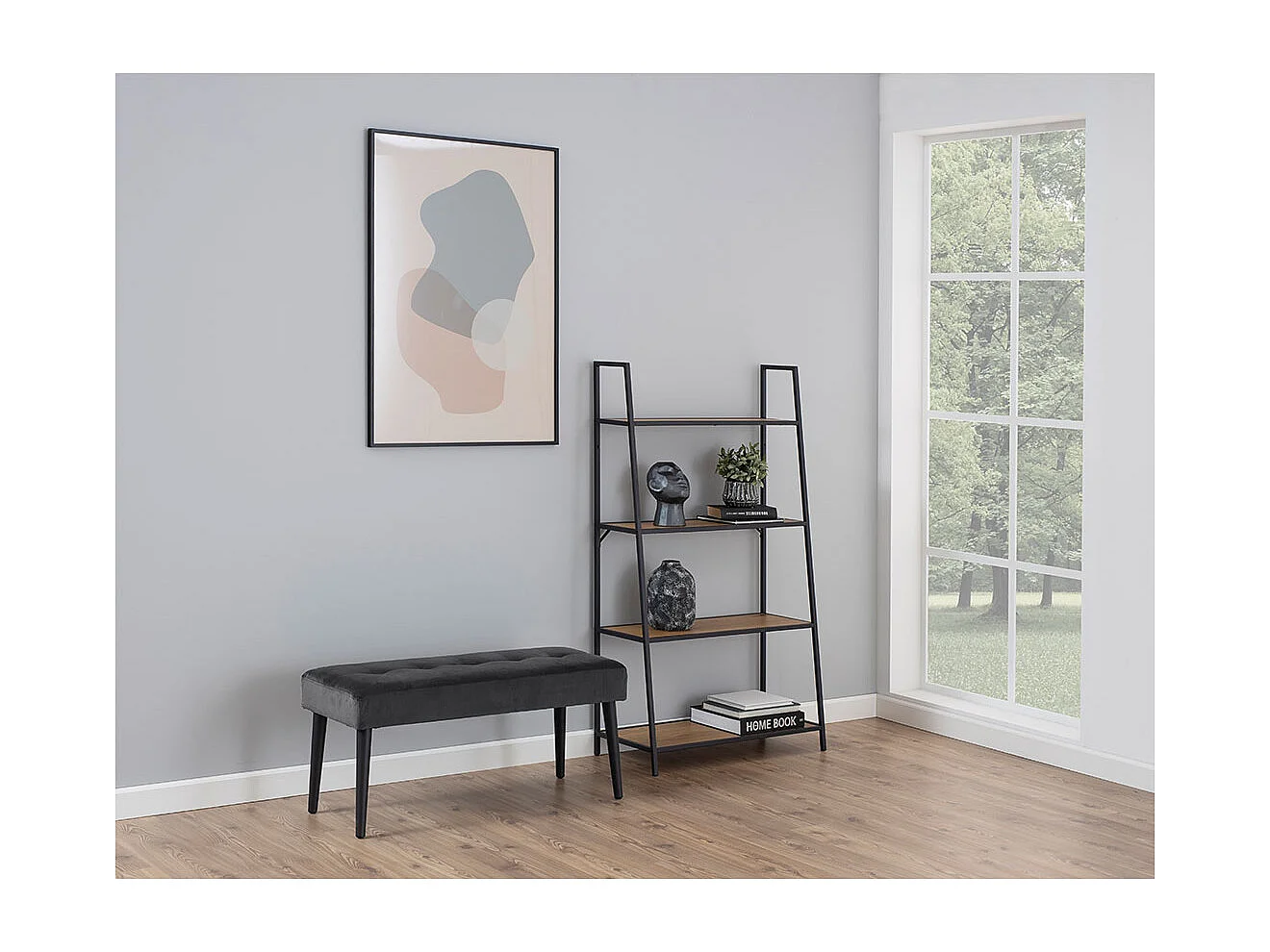 Glory banc velours gris.