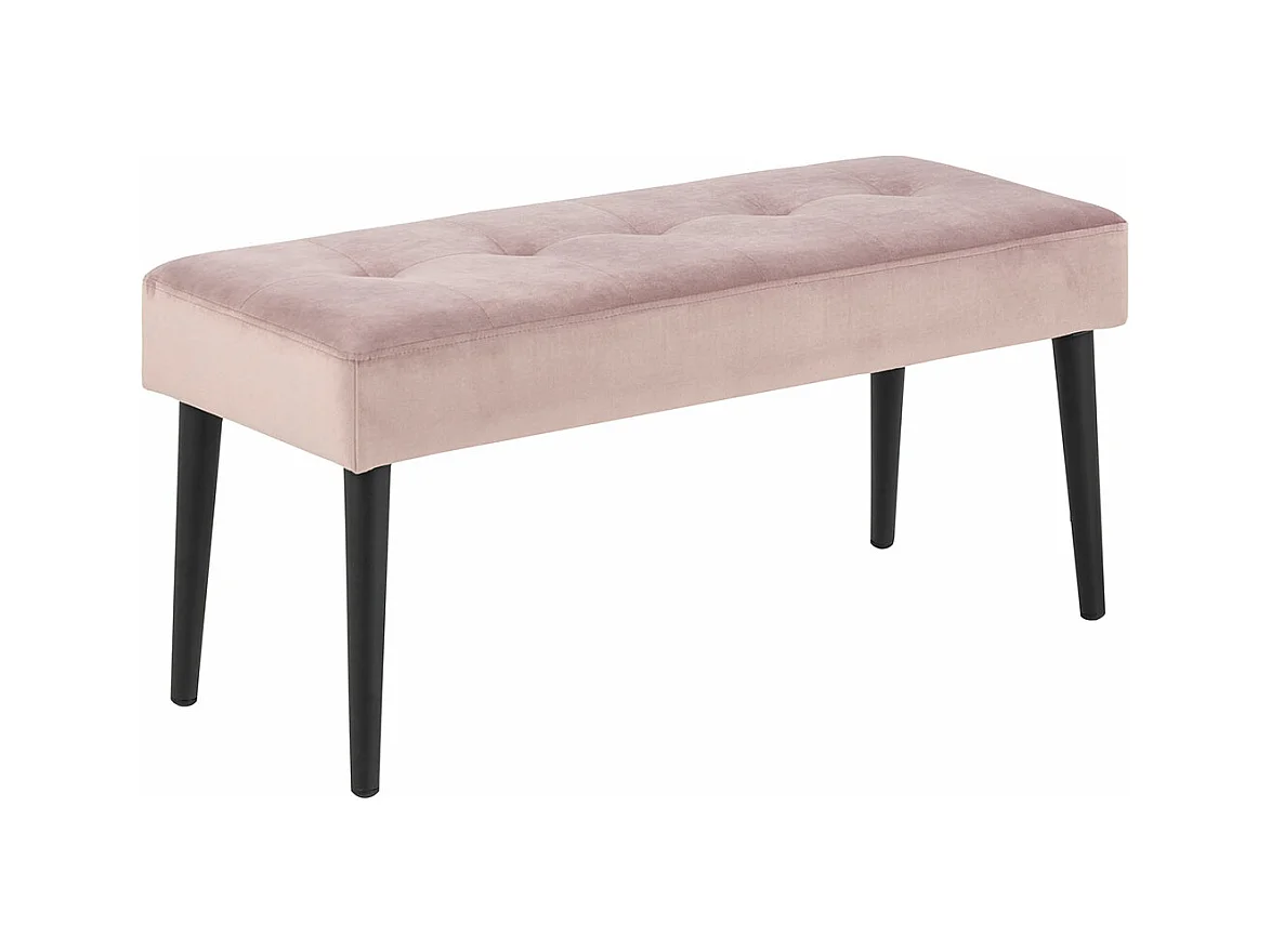 Glory banc velours dusty rose.